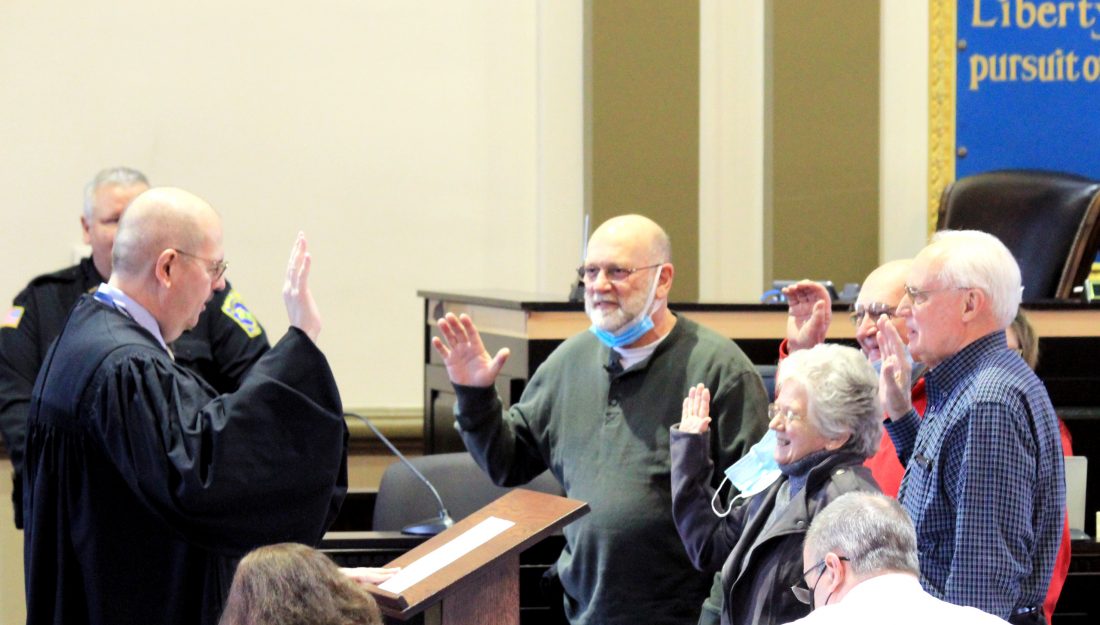 Elected officials sworn in at ceremony in renovated courtroom | News ...